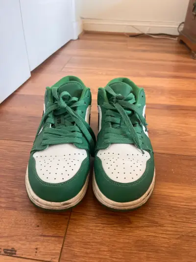 Zapatillas Air Jordan 1 Mid verdes originales - miniatura 2