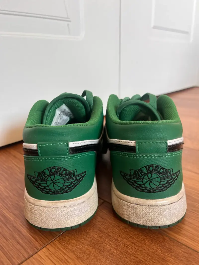 Zapatillas Air Jordan 1 Mid verdes originales - 3