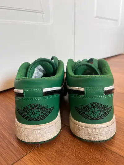 Zapatillas Air Jordan 1 Mid verdes originales - miniatura 3