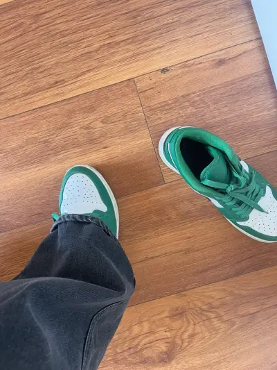Zapatillas Air Jordan 1 Mid verdes originales - miniatura 4