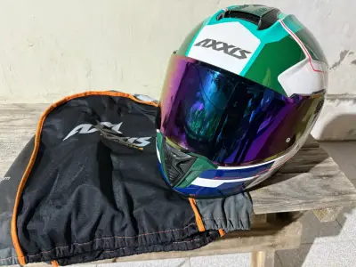 Casco de moto Axxis con visera tornasol - miniatura 1