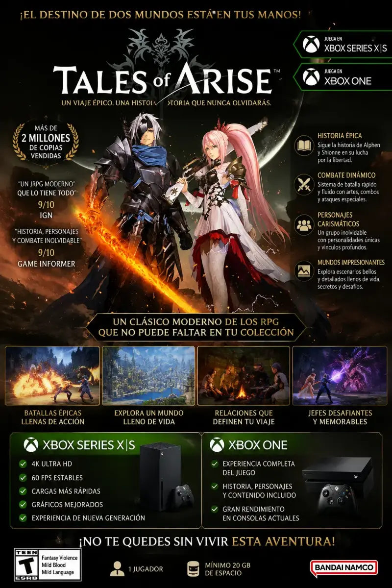 Videojuego Tales of Arise para Xbox Series X|S y Xbox One - 1