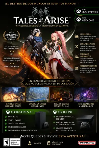 Videojuego Tales of Arise para Xbox Series X|S y Xbox One - miniatura 1