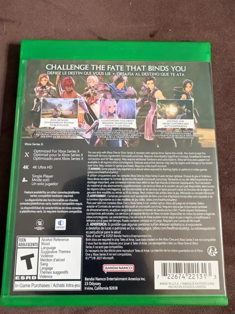 Videojuego Tales of Arise para Xbox Series X|S y Xbox One - 3