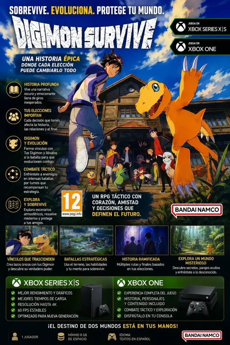 Videojuego Digimon Survive para Xbox One - 1