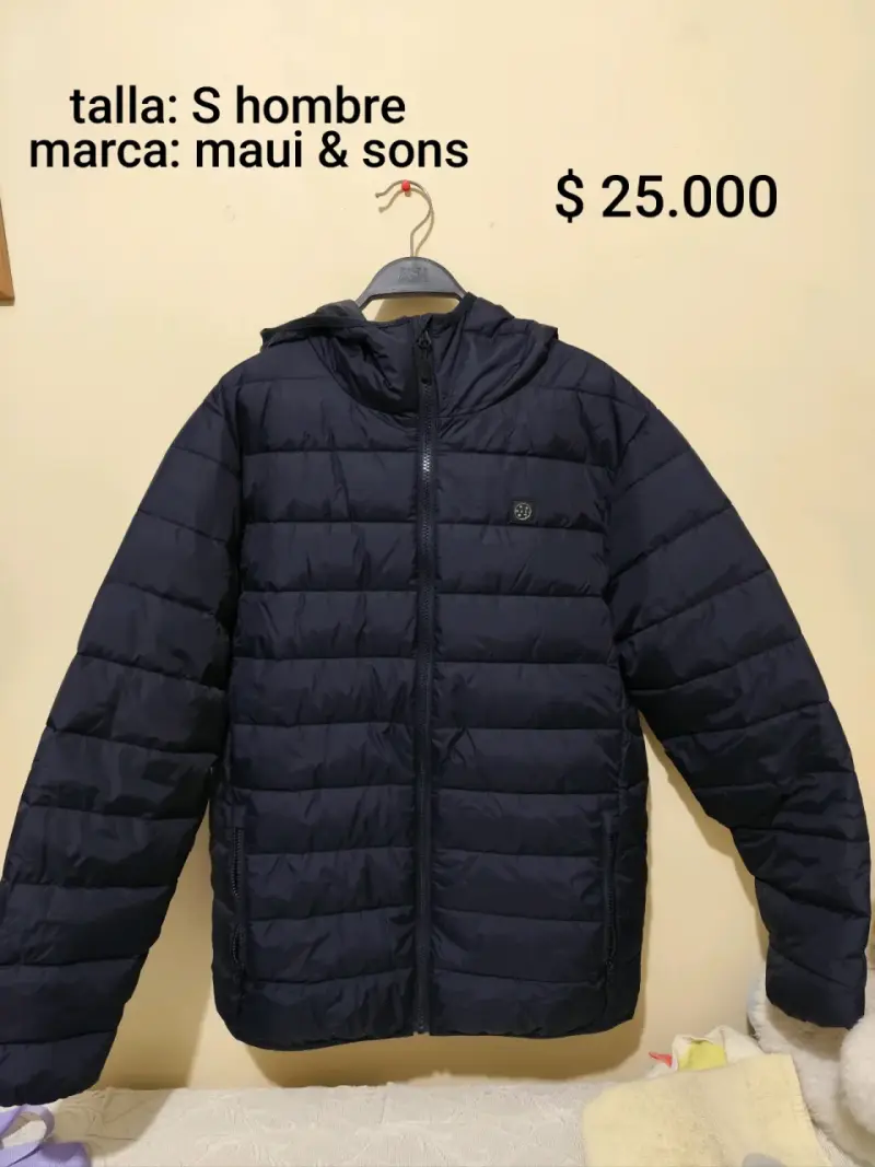 Chaqueta acolchada azul marino maui&sons - 1