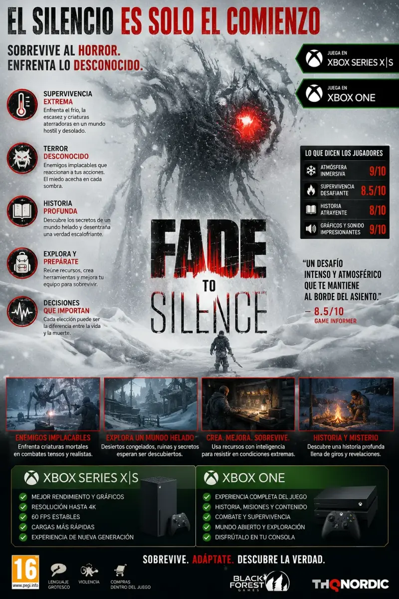 Videojuego Fade to Silence para Xbox One - 1