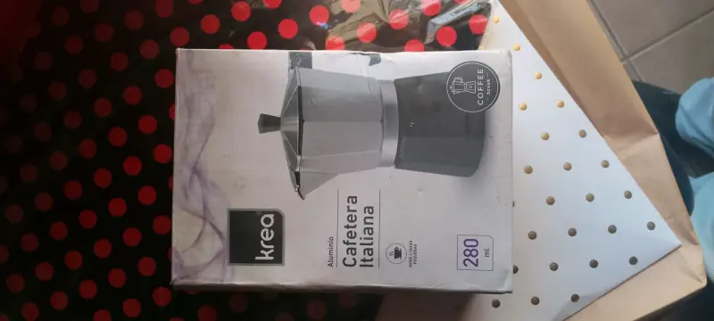 Cafetera Italiana de Aluminio Krea 280 ml