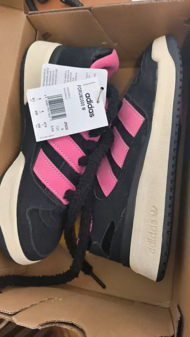 Zapatillas Adidas Forum 2000 W negras y rosadas - 3
