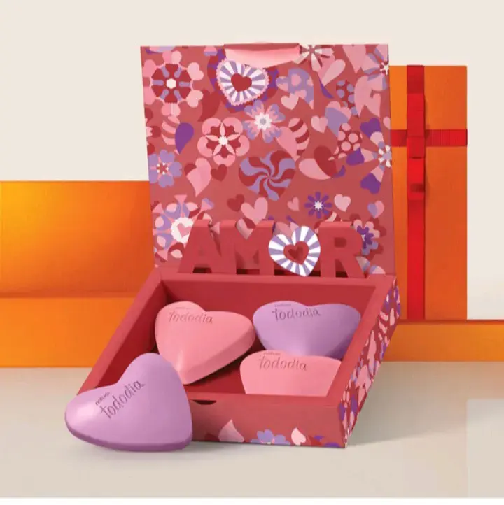 Set de jabones en forma de corazón Tododia