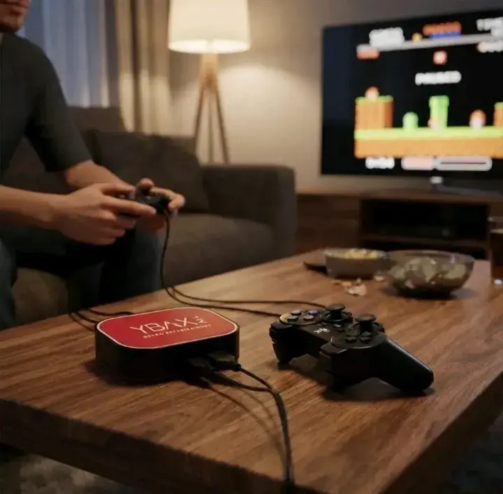 Consola retro YBAX All con dos controles - 4