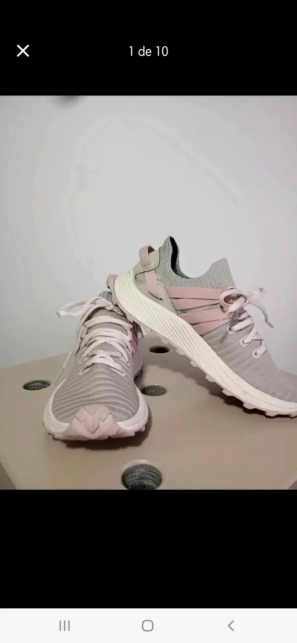 Zapatillas Merrell N°37 color gris y rosa - 2