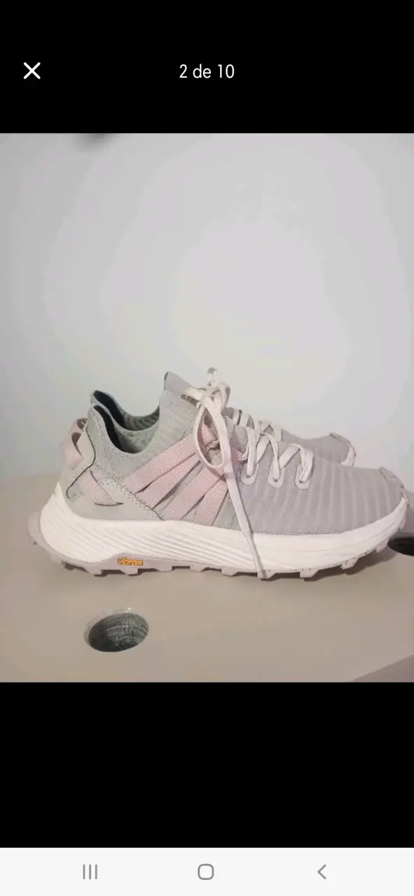 Zapatillas Merrell N°37 color gris y rosa - 3
