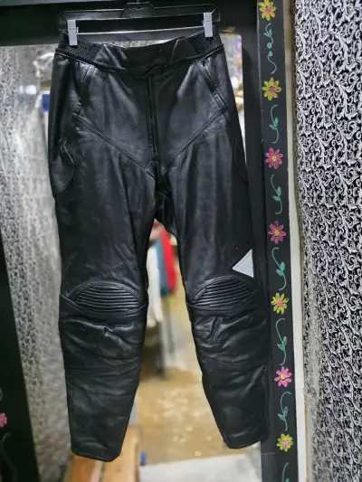 Pantalón de cuero para motociclista Gericke negro - miniatura 1