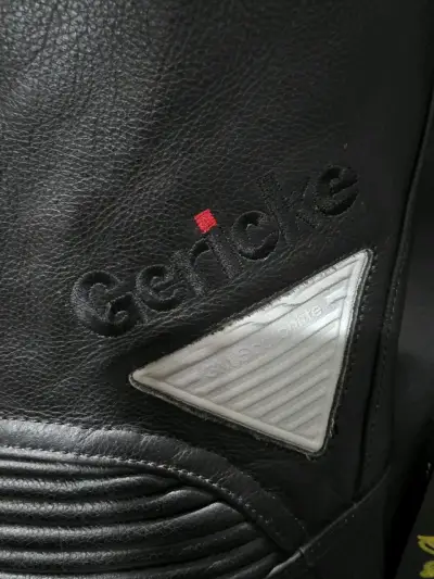 Pantalón de cuero para motociclista Gericke negro - miniatura 3