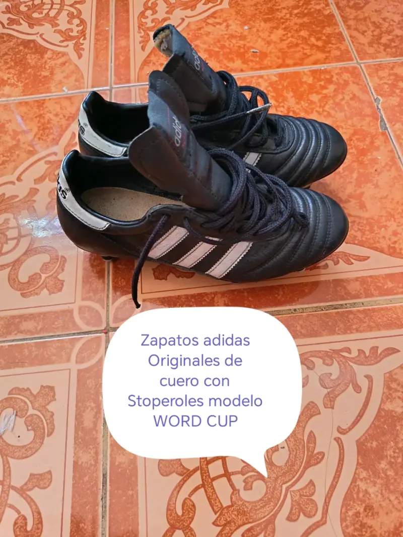 Zapatos de fútbol Adidas World Cup de cuero - 1