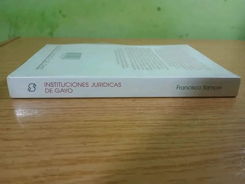 Libro Instituciones Jurídicas de Gayo por Francisco Samper - 5