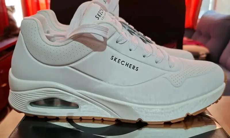 Zapatillas blancas Skechers Street Air-Cooled para hombre - 3