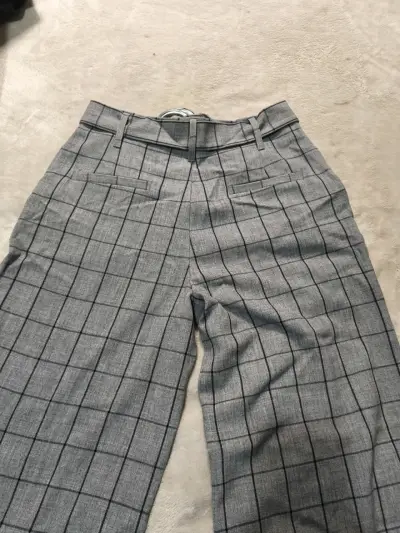 Pantalones de vestir a cuadros grises Mango - miniatura 3
