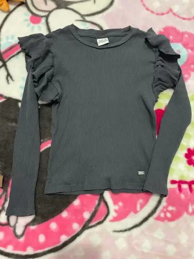 Polera de niña con volantes en varios colores - miniatura 1