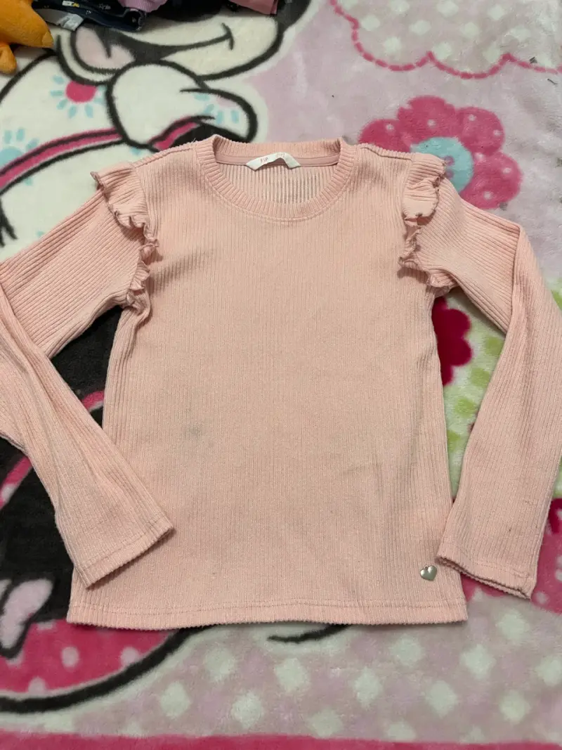 Polera de niña con volantes en varios colores - 3