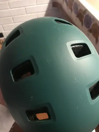Casco de patinaje Oxelo verde ajustable - miniatura 4