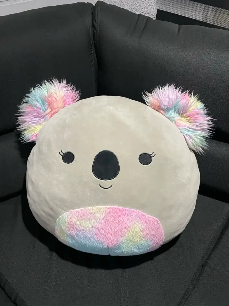 Cojín de peluche koala multicolor suave - 1
