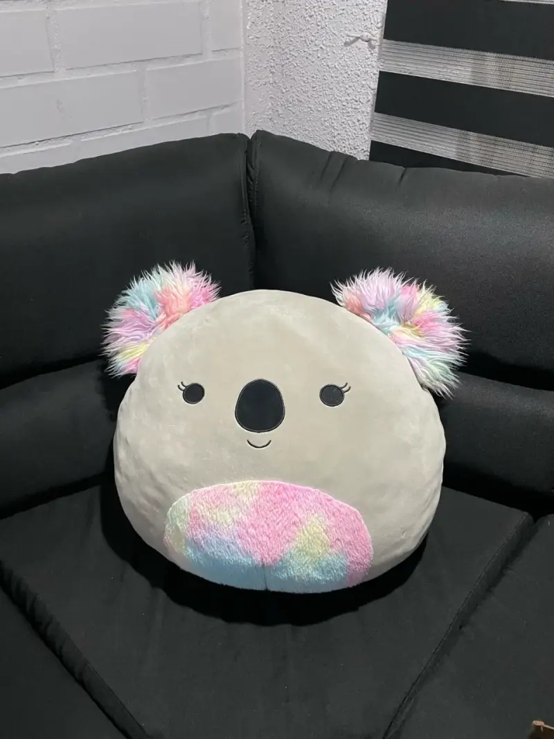 Cojín de peluche koala multicolor suave - 2