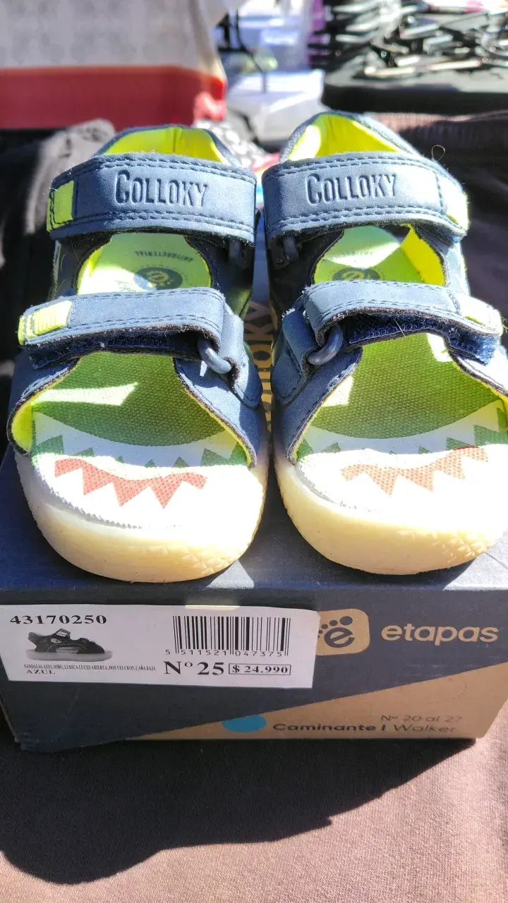 Sandalias para niño Colloky azul con diseño divertido - 2