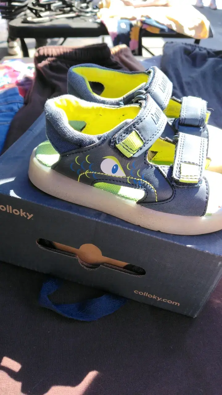 Sandalias para niño Colloky azul con diseño divertido - 3