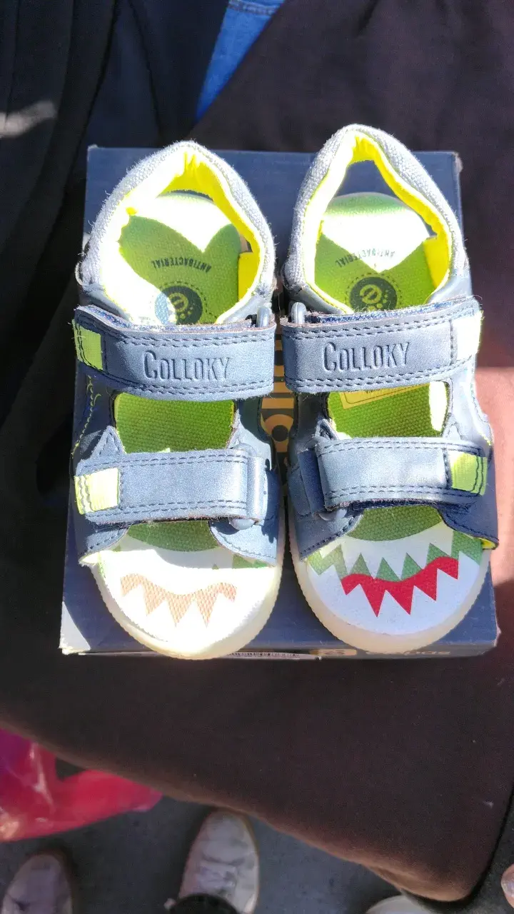 Sandalias para niño Colloky azul con diseño divertido - 5