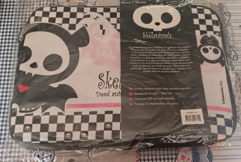 Funda y Mouse Skelanimals Original - 2
