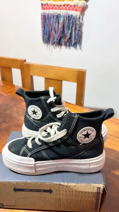Zapatillas Converse All Star negras de lona - miniatura 2