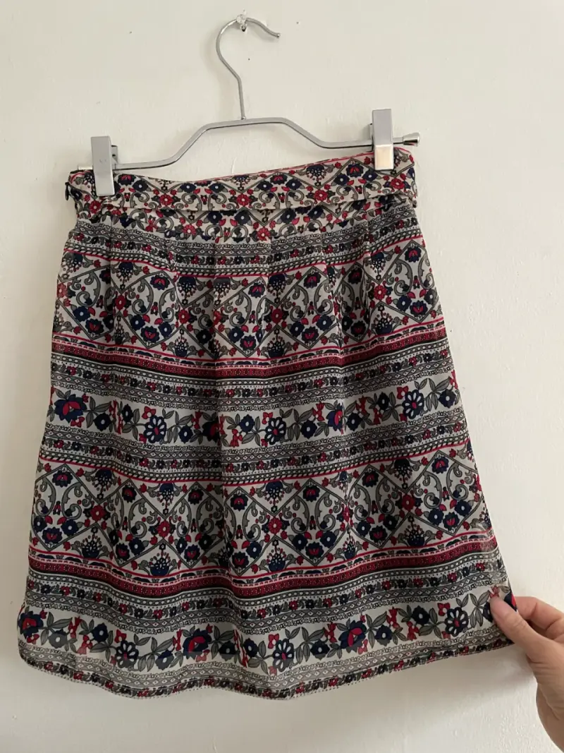 Falda estampada floral Mango talla 34 - 3