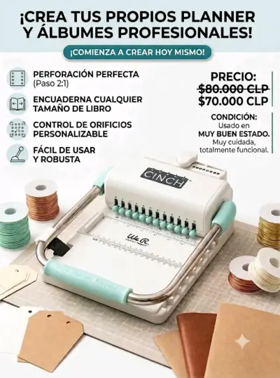 Encuadernadora Cinch para planners y álbumes - miniatura 1