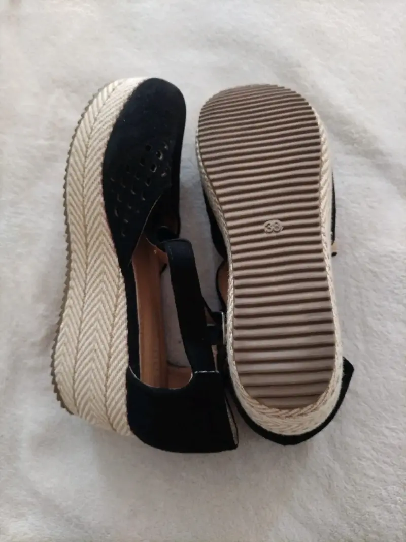 Zapatos de plataforma negros para mujer marca Ocreato - 3
