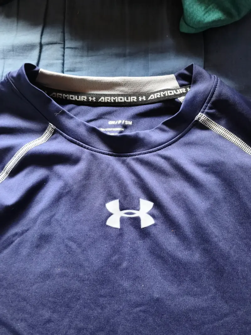 Polera de compresión Under Armour HeatGear azul - 3