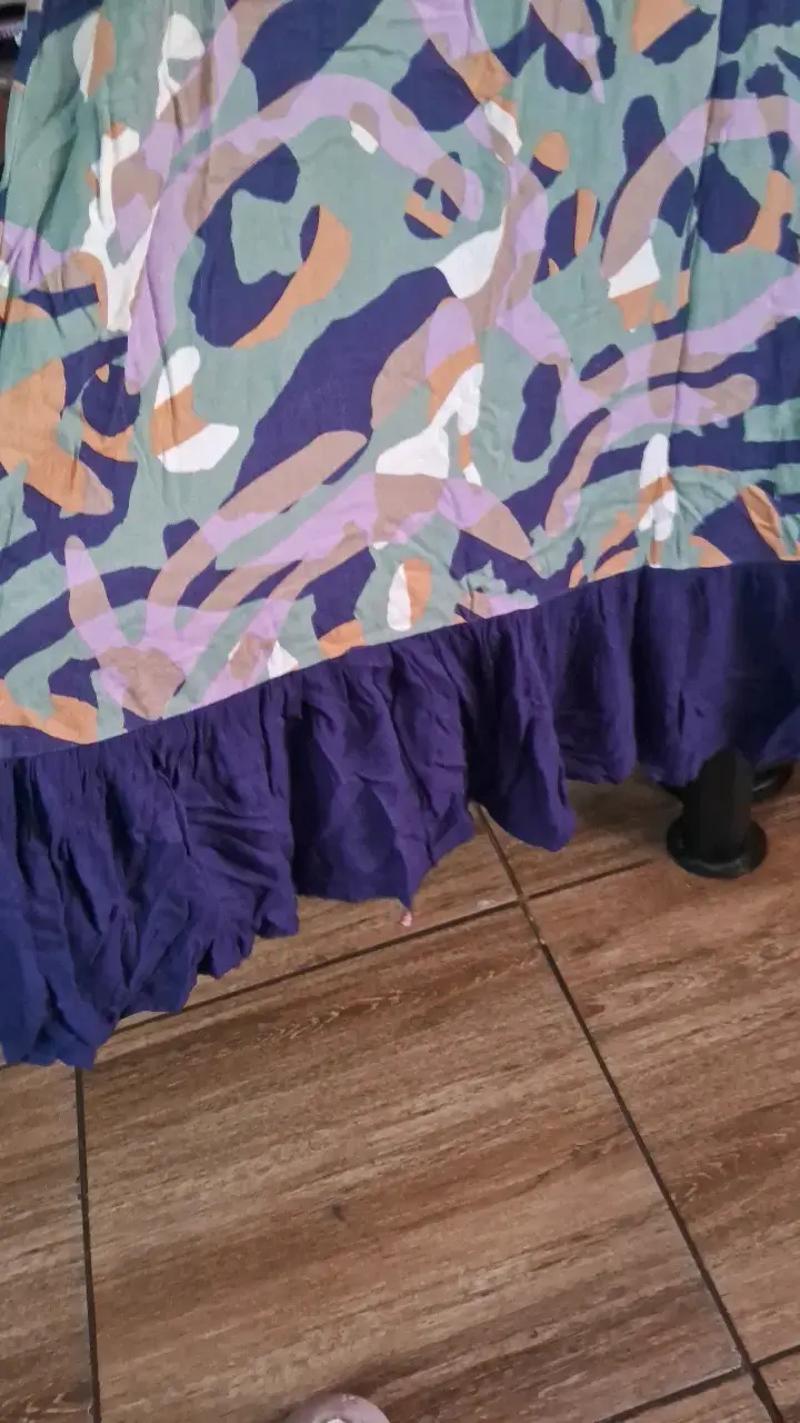 Vestido largo estampado multicolor para mujer - 3