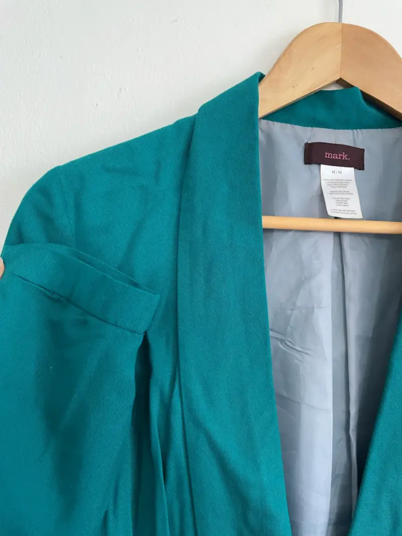 Blazer verde turquesa para mujer marca Mark - 3