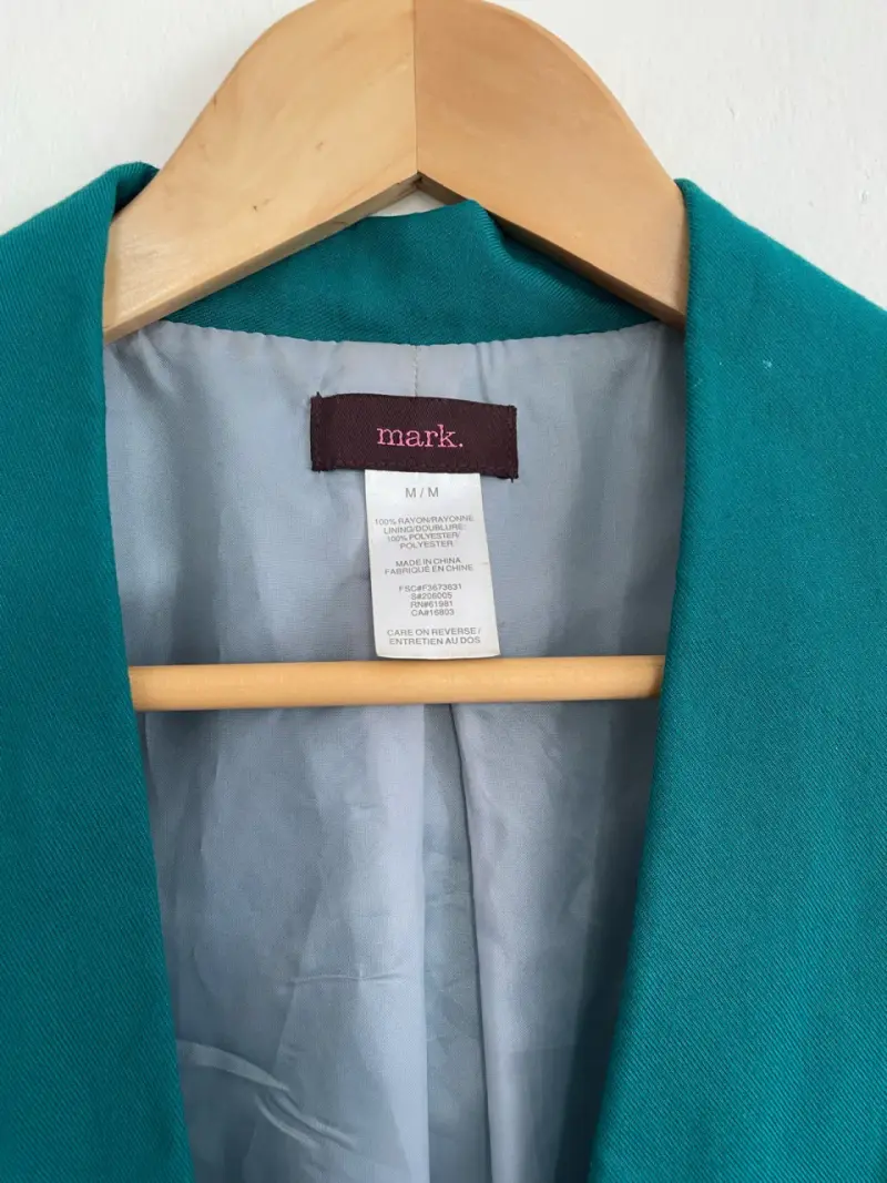Blazer verde turquesa para mujer marca Mark - 6