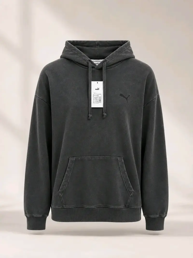 Polerón con capucha negro Puma para hombre - 1