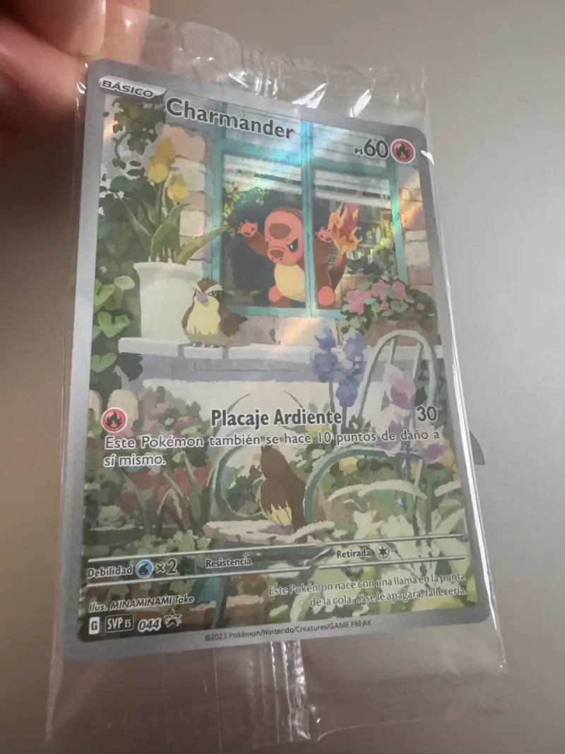 Carta Pokémon Charmander Básico en Bolsa - 3