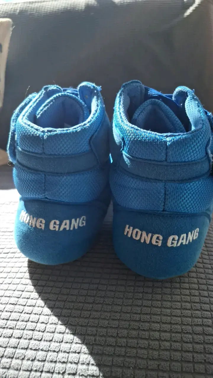 Zapatillas de boxeo azules Hong Gang - 3