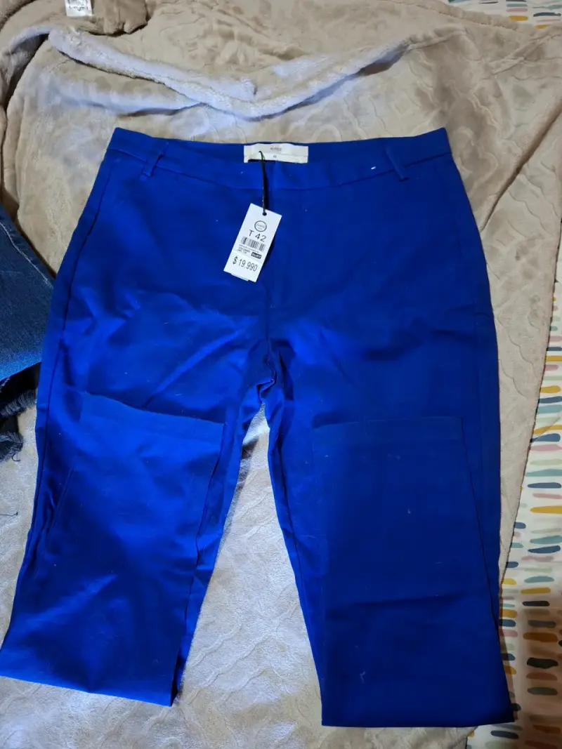 Pantalones de vestir azul eléctrico