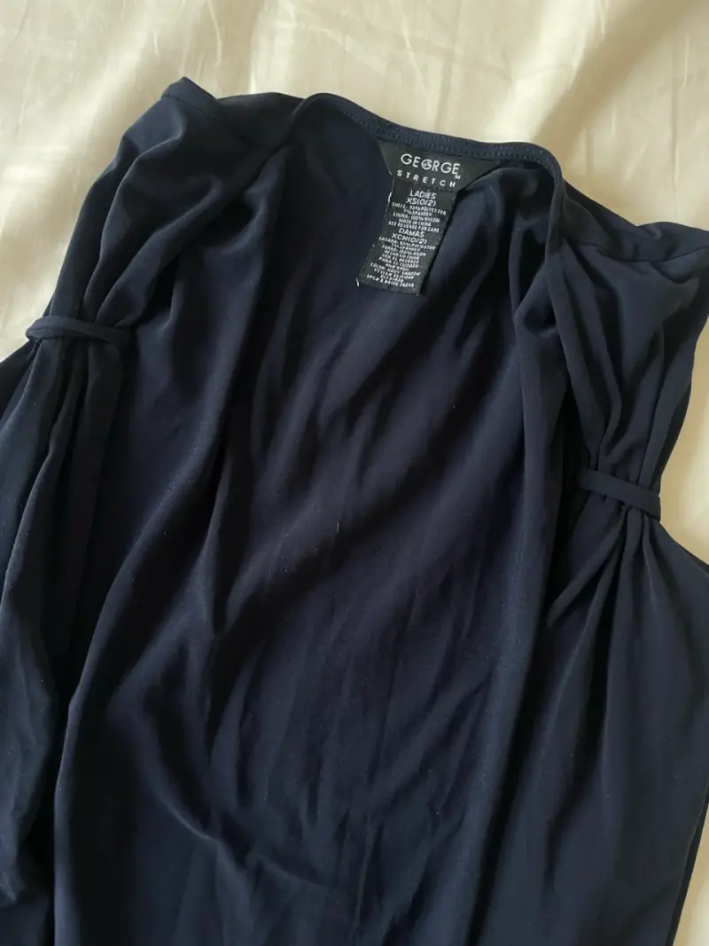 Tapado azul sin mangas George talla S - 2