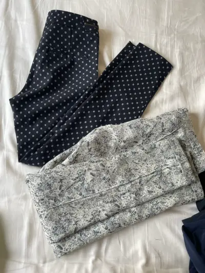 Pantalones estampados para mujer Zara y  H&M - miniatura 1