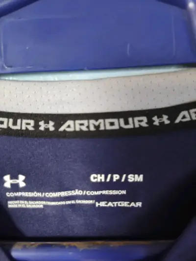 Polera de compresión Under Armour HeatGear azul - miniatura 5