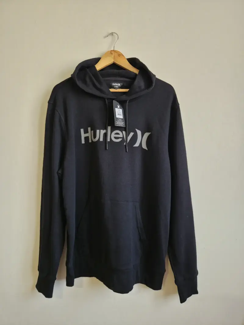 Polerón con capucha negro Hurley para hombre - 1