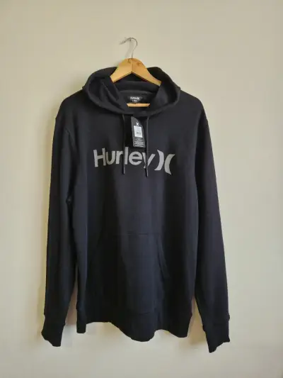 Polerón con capucha negro Hurley para hombre - miniatura 1