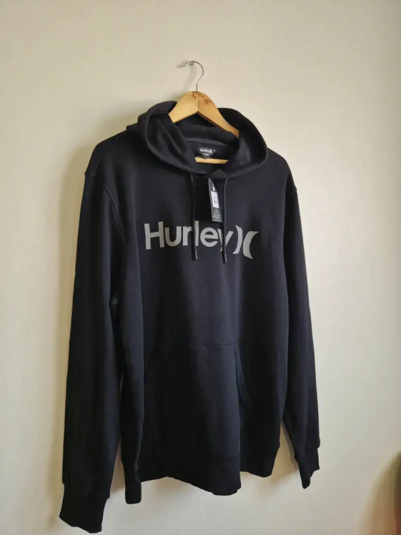 Polerón con capucha negro Hurley para hombre - 3